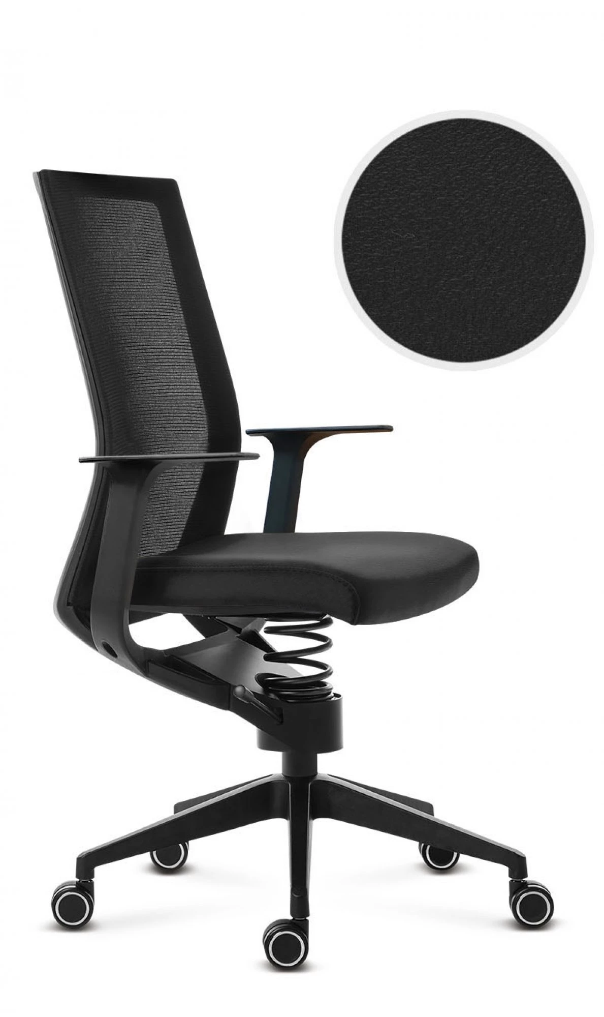 Zdravotní kancelářská židle Adaptic EASY Černá ekokůže