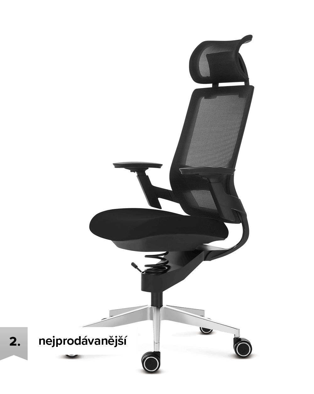 Zdravotní kancelářská židle Adaptic COMFORT Šedá