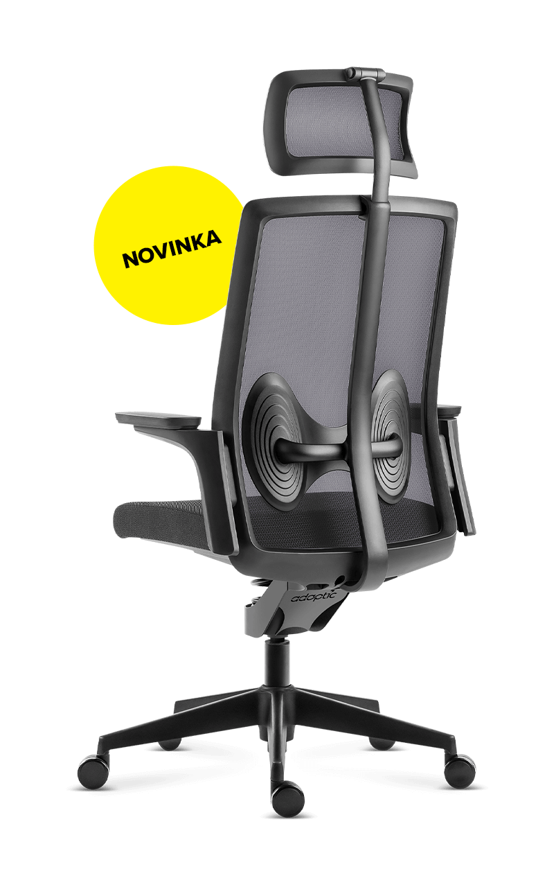 Zdravotní kancelářská židle Adaptic BUTTERFLY NOIR Černá
